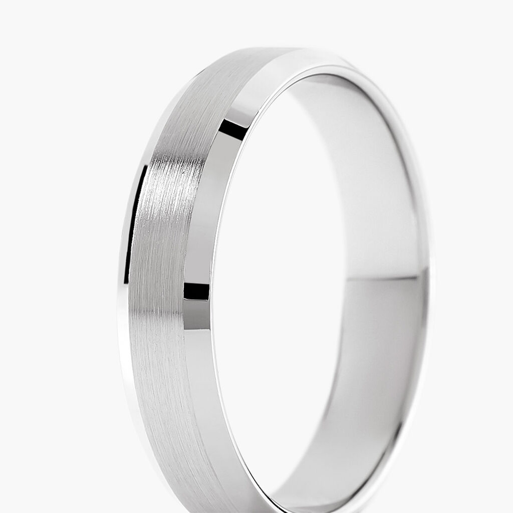 Alliance Berit Palladium Ruban Biseaut&eacute; - Alliances Unisex | Histoire d&rsquo;Or