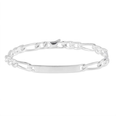 Bracelet Identit&eacute; Otilia Argent Blanc