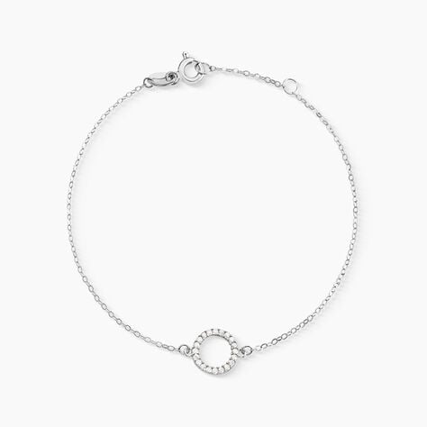Bracelet Lim Or Blanc Oxyde De Zirconium - Bracelets Femme | Histoire d’Or
