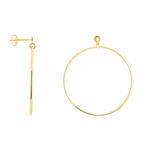 Cr&eacute;oles Tia Geometrique Or Jaune - Boucles d'oreilles cr&eacute;oles Femme | Histoire d&rsquo;Or