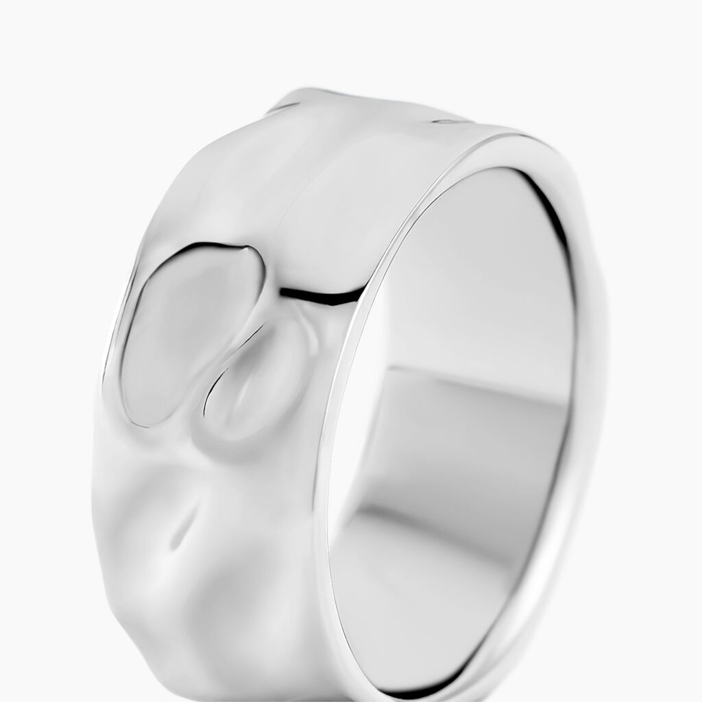 Bague Positano Acier Blanc - Bagues fantaisie Homme | Histoire d’Or