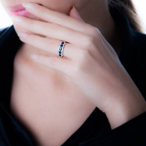 Bague Margaux Or Jaune Grenat Et Diamant - Bagues avec pierre Femme | Histoire d’Or