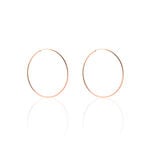 Cr&eacute;oles Argent Rose Olympia - Boucles d'oreilles cr&eacute;oles Femme | Histoire d&rsquo;Or