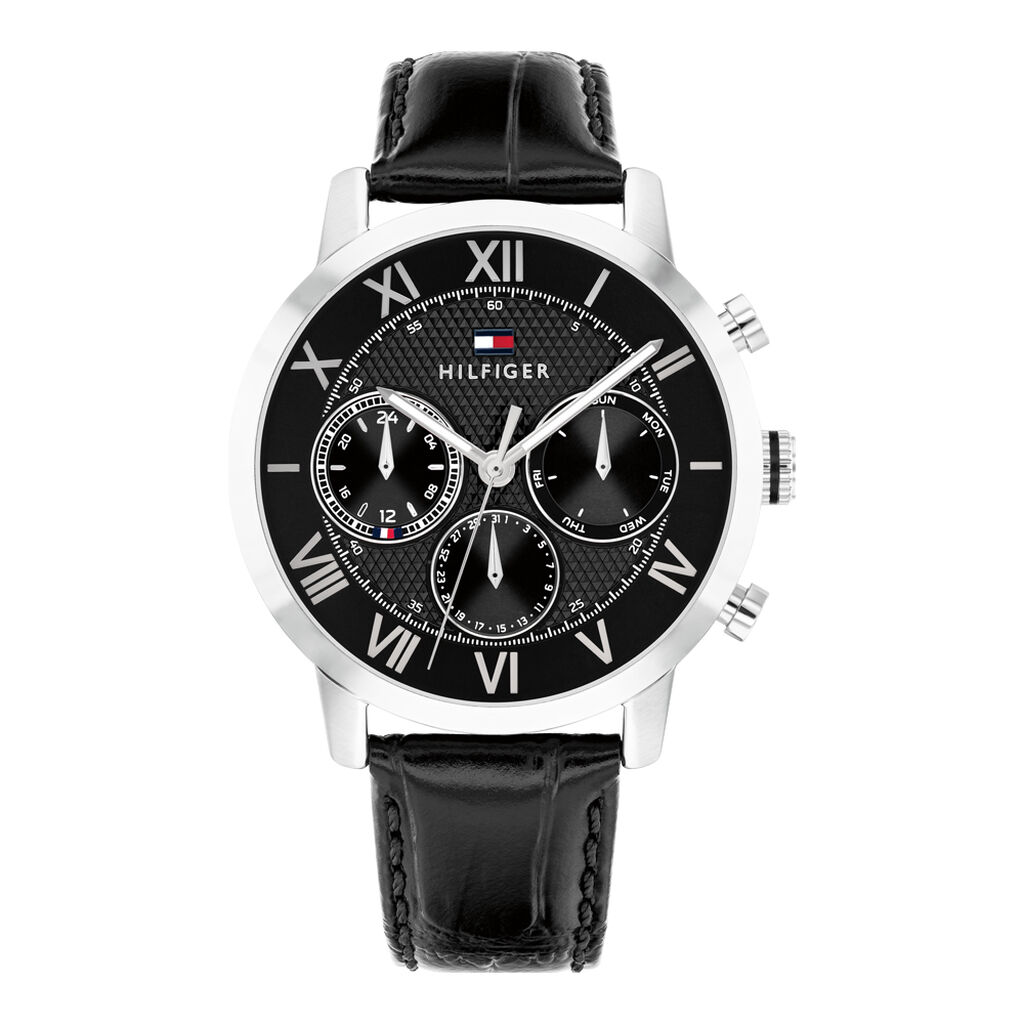 Montre Tommy Hilfiger Th-Oxford Noir - Montres Homme | Histoire d&rsquo;Or