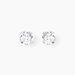 Boucles D'oreilles Puces Philia Argent Blanc Oxyde De Zirconium
