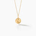 Pendentif Ange Rond Sable Or Jaune - Pendentifs Baptême Famille | Histoire d’Or
