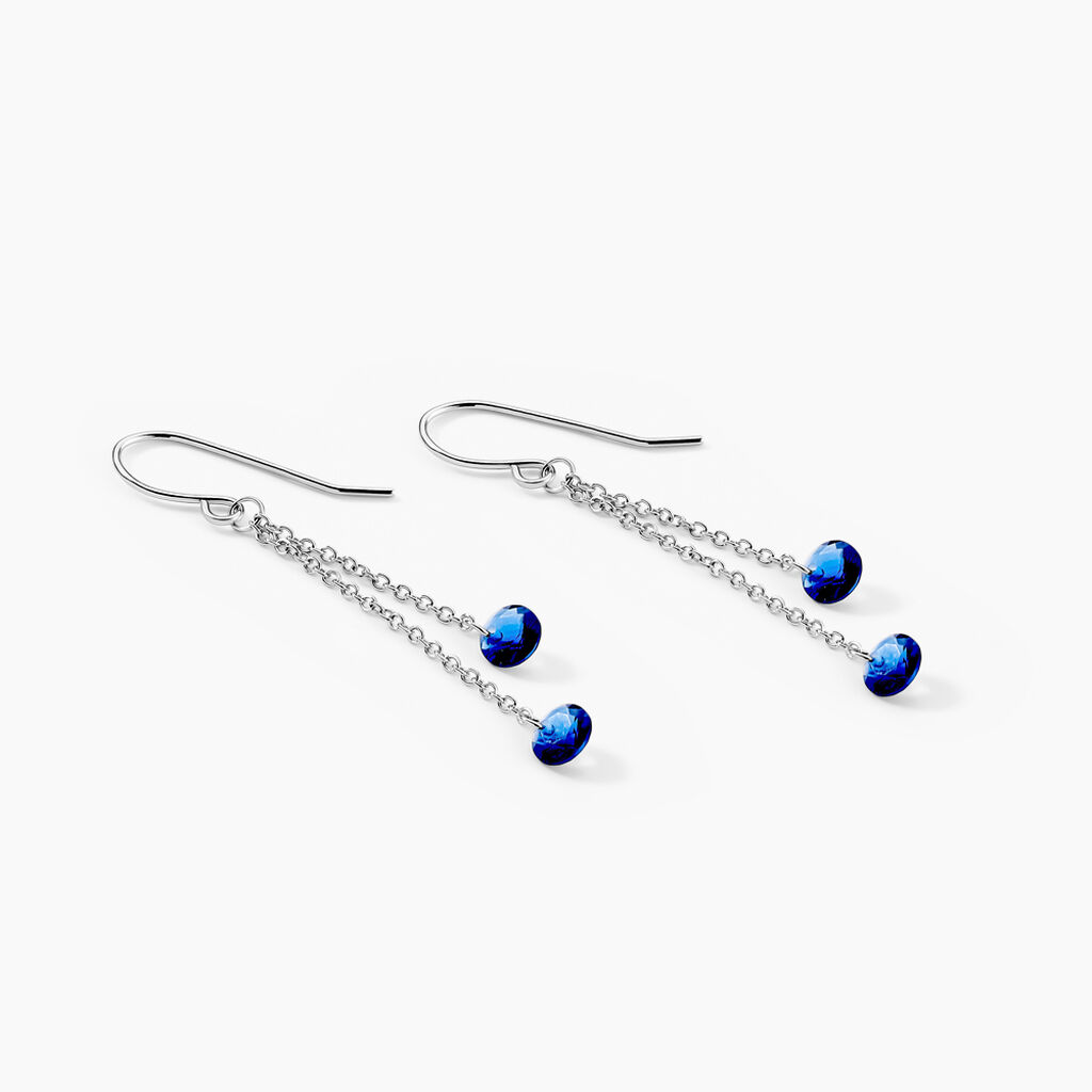 Boucles D'oreilles Lidiwine Argent Blanc Oxyde - Boucles d'oreilles fantaisie Femme | Histoire d’Or