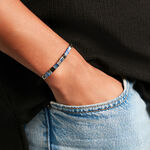 Bracelet Jourdan Jahan Acier Argent&eacute; Lapis Lazuli Agate - Bracelets cha&icirc;ne Homme | Histoire d&rsquo;Or