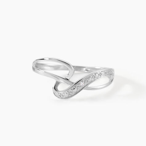 Bague Emma-lise Or Blanc Diamant - Bagues solitaires Femme | Histoire d&rsquo;Or