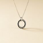 Collier Bertillianne Argent Blanc C&eacute;ramique Et Oxyde De Zirconium - Colliers fantaisie Femme | Histoire d&rsquo;Or