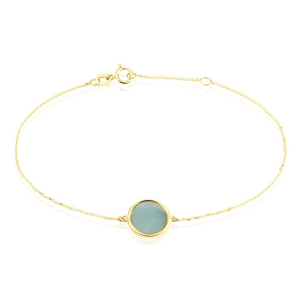 Bracelet Or Jaune Florica Amazonite - Bracelets Femme | Histoire d’Or