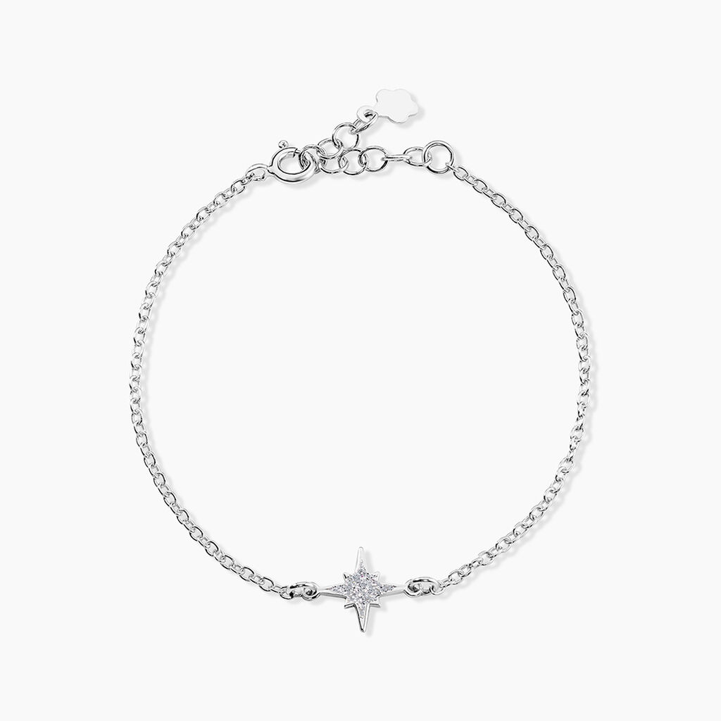 Bracelet Alcyone Argent Blanc - Bracelets Femme | Histoire d&rsquo;Or