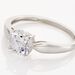 Bague Solitaire Or Blanc Caharus Oxyde De Zirconium - Bagues solitaires Femme | Histoire d’Or