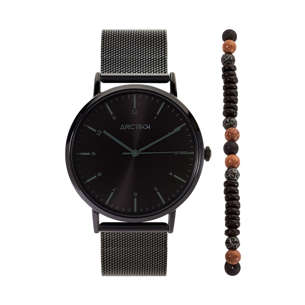 Coffret De Montre Arctik Solstice Noir - Montres Homme | Histoire d’Or