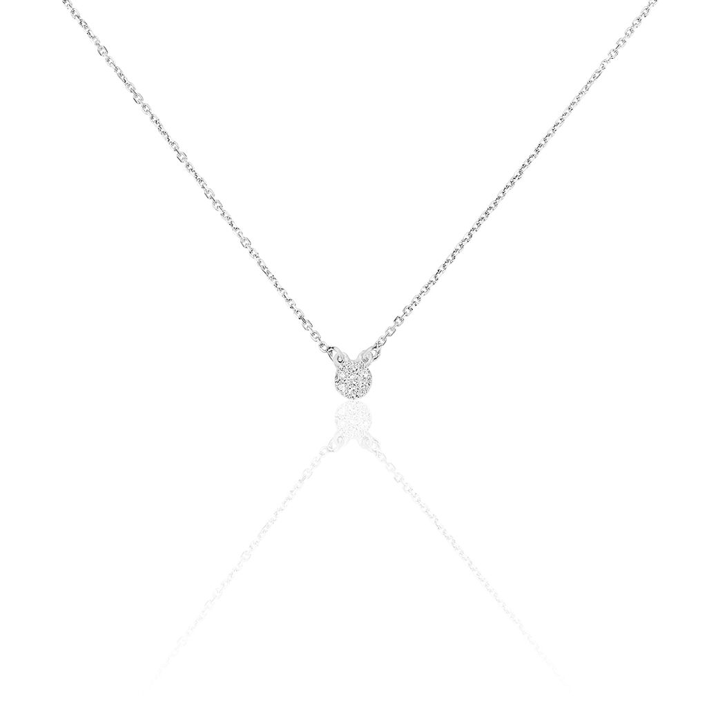Collier Teani Or Blanc Diamant - Colliers Femme | Histoire d’Or
