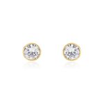 Boucles D'oreilles Puces Plaqu&eacute; Or Jaune Niclaus Oxyde - Boucles d'oreilles fantaisie Femme | Histoire d&rsquo;Or