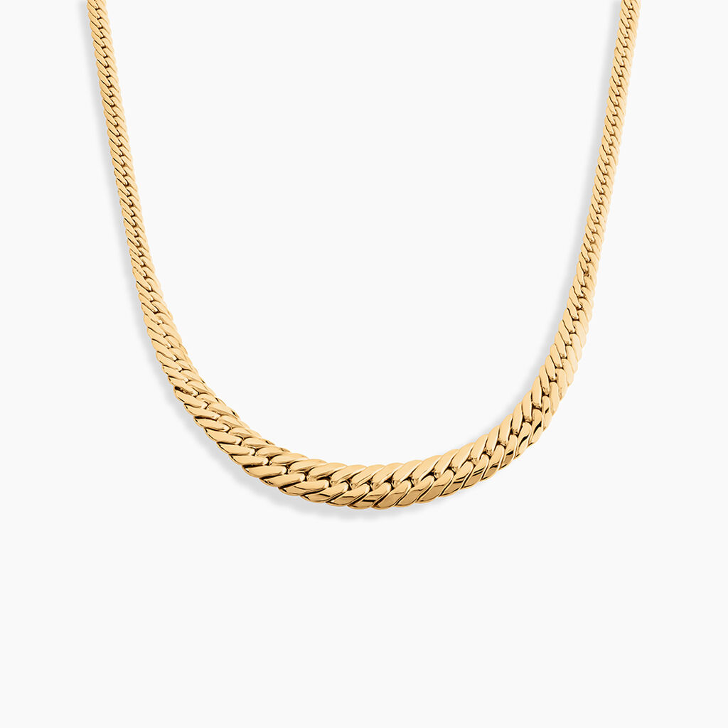 Collier Or Jaune Izel Maille Anglaise - Chaines Femme | Histoire d&rsquo;Or