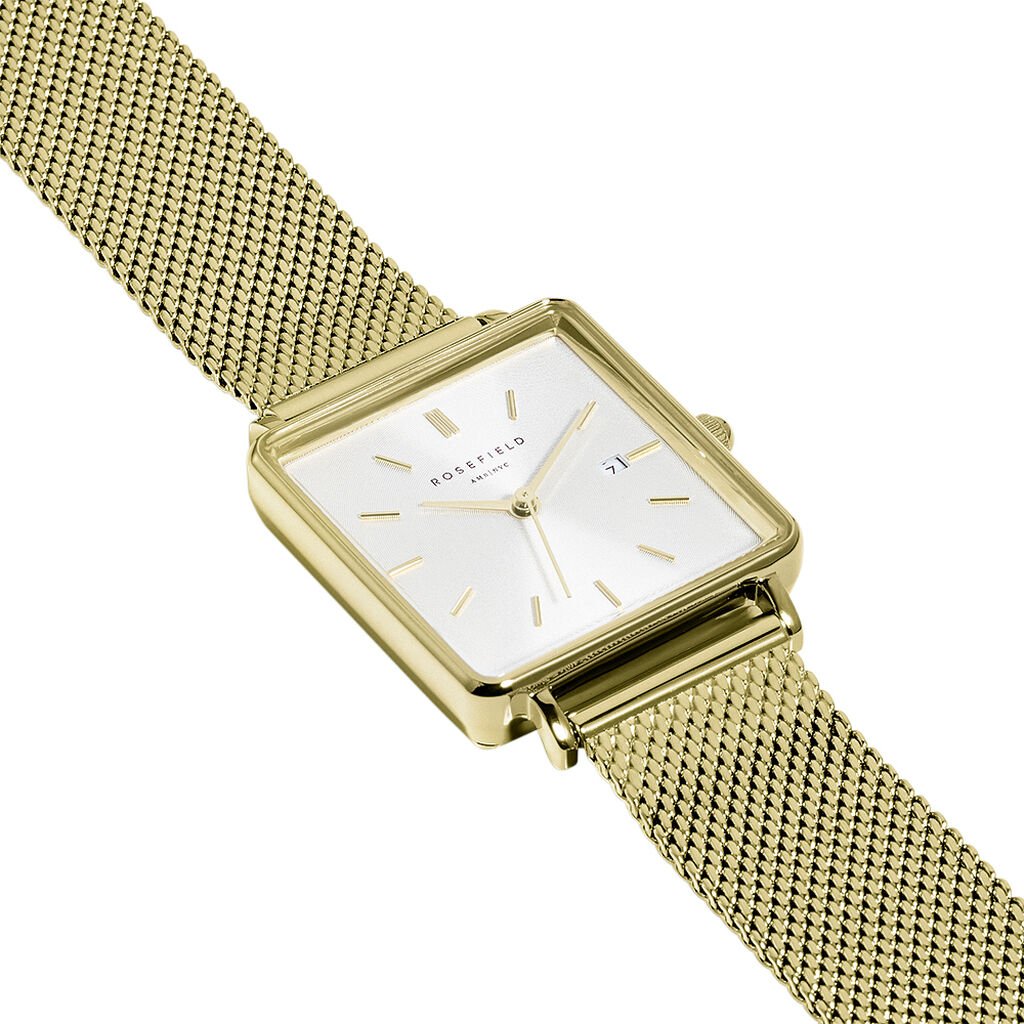 Montre Rosefield The Boxy Blanc - Montres Femme | Histoire d’Or