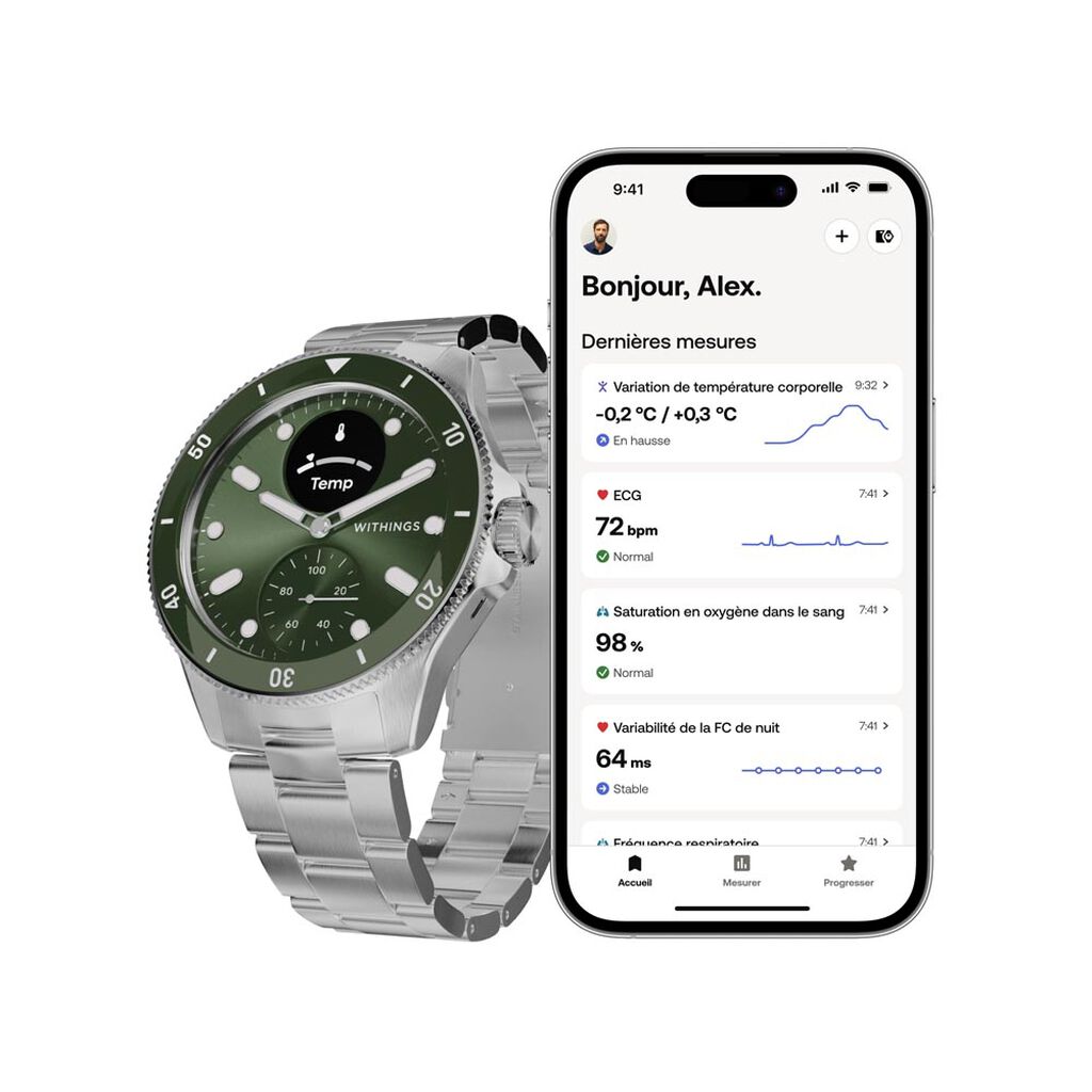 Montre Connectée Withings Scanwatch Nova - Montres connectées Homme | Histoire d’Or