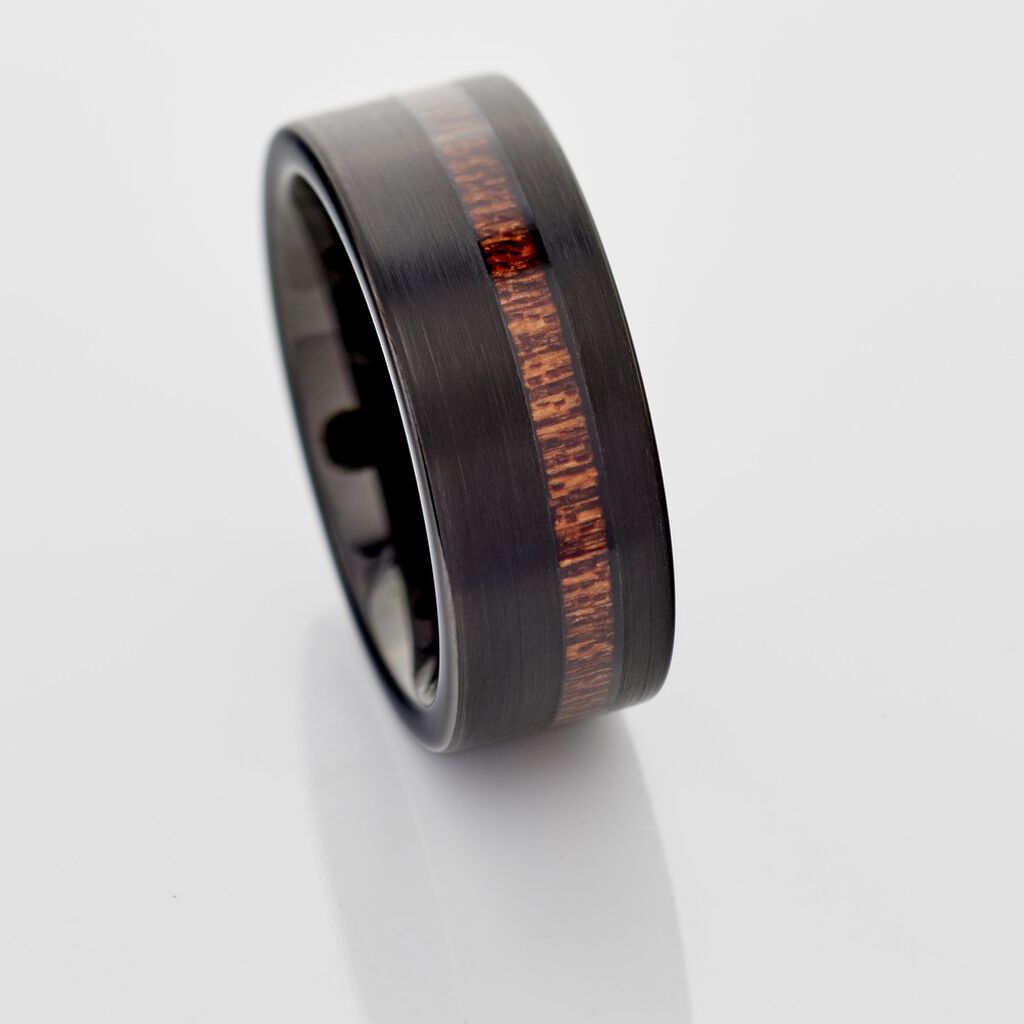 Bague Acier Noir Javiere - Bagues fantaisie Homme | Histoire d’Or