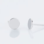 Boucles D'oreilles Puces Apoline Argent Blanc - Boucles d'oreilles fantaisie Femme | Histoire d&rsquo;Or