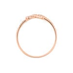 Bague Anfel Or Rose Oxyde De Zirconium - Bagues avec pierre Femme | Histoire d&rsquo;Or