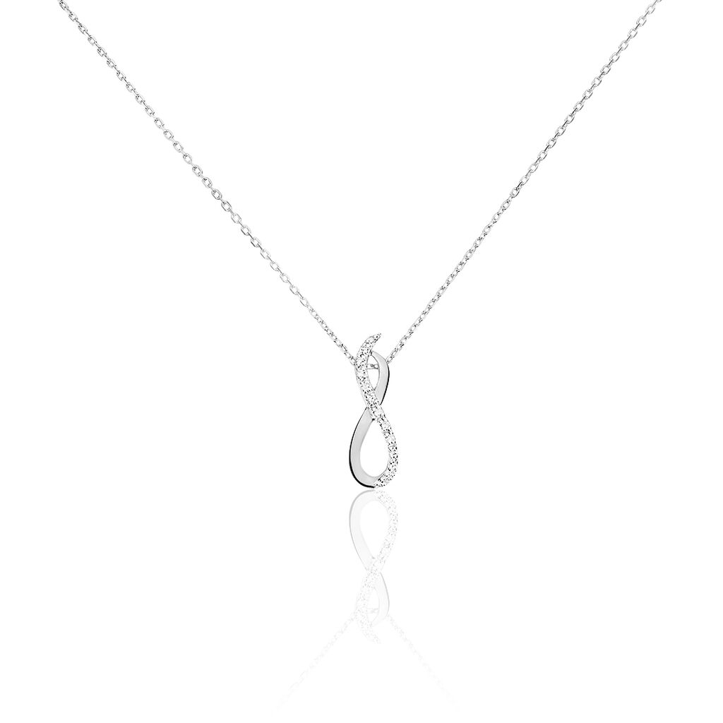 Collier Osanna Or Blanc Diamant - Colliers Femme | Histoire d&rsquo;Or