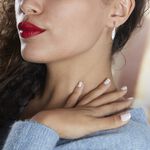 Boucles D'oreilles Pendantes Euriell Argent Blanc - Boucles d'oreilles fantaisie Femme | Histoire d&rsquo;Or