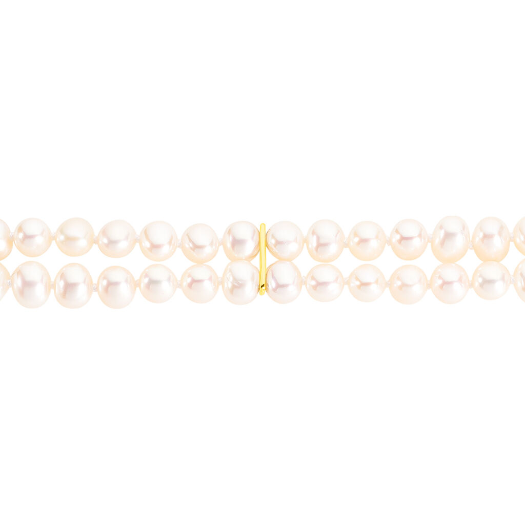 Bracelet Silene 2 Rangs Or Jaune Perle De Culture - Bracelets Femme | Histoire d’Or