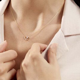 Collier Juliane Or Jaune Diamant - Colliers Coeur Femme | Histoire d’Or