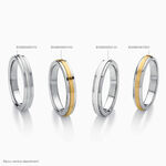 Alliance Len Demi Jonc Classique Or Bicolore - Alliances Unisex | Histoire d&rsquo;Or