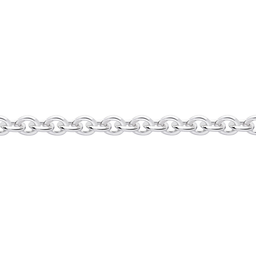 Cha&icirc;ne Ilda Maille For&ccedil;at Limee Or Blanc - Chaines Femme | Histoire d&rsquo;Or