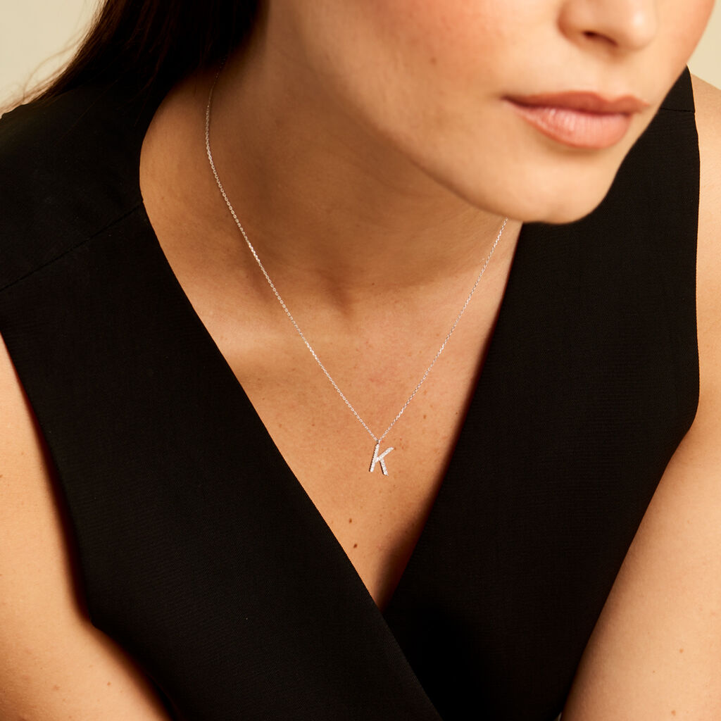 Collier Oran Or Blanc Diamant - Colliers Femme | Histoire d’Or