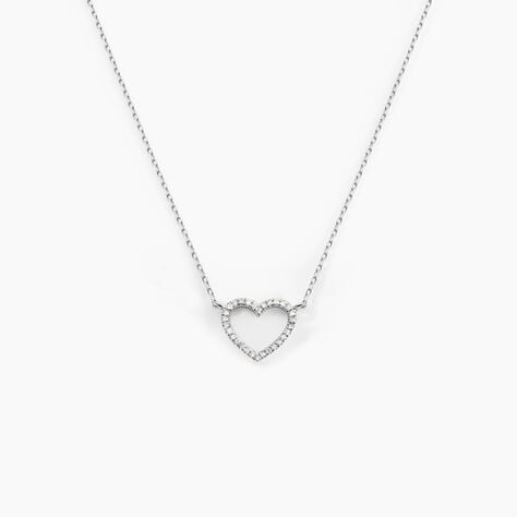 Collier Sloanne Or Blanc Diamant - Colliers Femme | Histoire d’Or