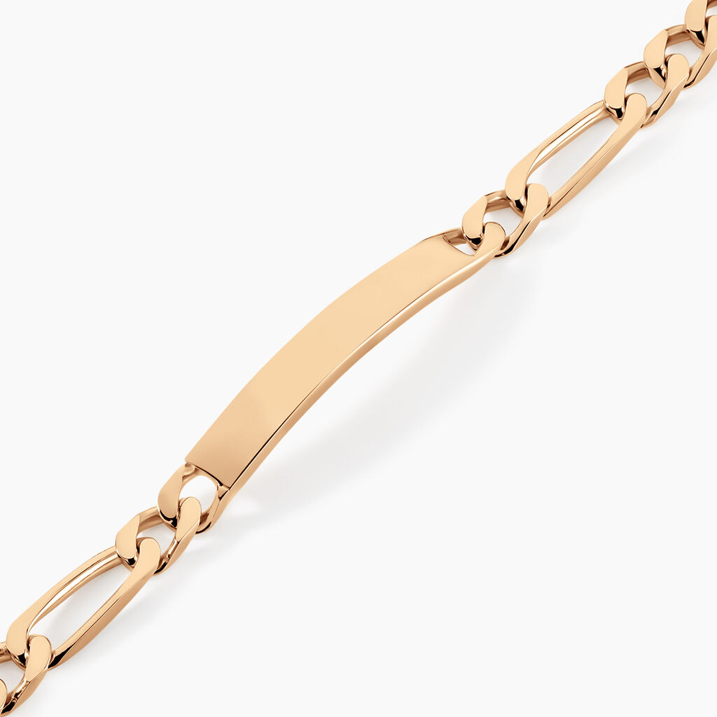 Bracelet Identit&eacute; Bixente Plaqu&eacute; Or Jaune - Gourmettes Homme | Histoire d&rsquo;Or