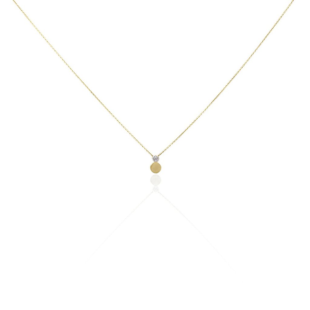 Collier Or Jaune Abihu Diamants - Colliers Femme | Histoire d’Or