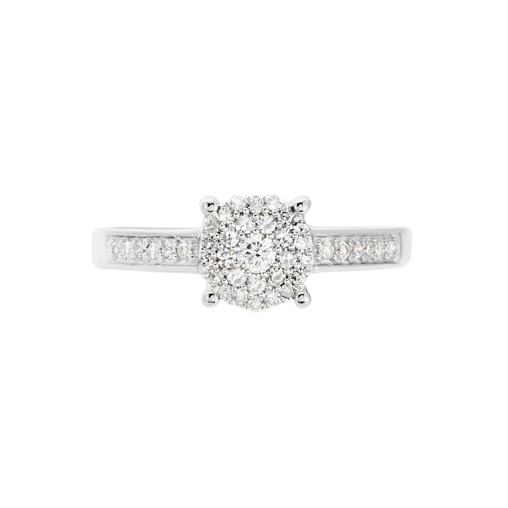 Bague Serena Or Blanc Diamant - Bagues avec pierre Femme | Histoire d’Or