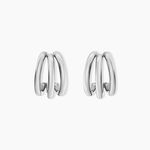 Cr&eacute;oles Guilaine Acier Blanc - Boucles d'oreilles cr&eacute;oles Femme | Histoire d&rsquo;Or