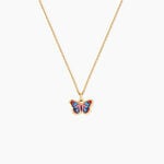 Collier Sulivia Papillon Argent Dor&eacute; A L'Or 750/1000 - Bijoux sans pierre Enfant | Histoire d&rsquo;Or