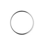 Alliance Isaac Demi Jonc Confort Or Blanc - Alliances Famille | Histoire d&rsquo;Or