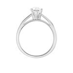 Bague Solitaire Iris Or Blanc Diamant - Bagues solitaires Femme | Histoire d&rsquo;Or