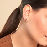 Boucles D'oreilles Puces Seyda Plaqu&eacute; Or Jaune - Boucles d'oreilles fantaisie Femme | Histoire d&rsquo;Or