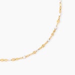 Collier Asteria Argent Dor&eacute; A L'Or 750/1000 - Bijoux sans pierre Femme | Histoire d&rsquo;Or