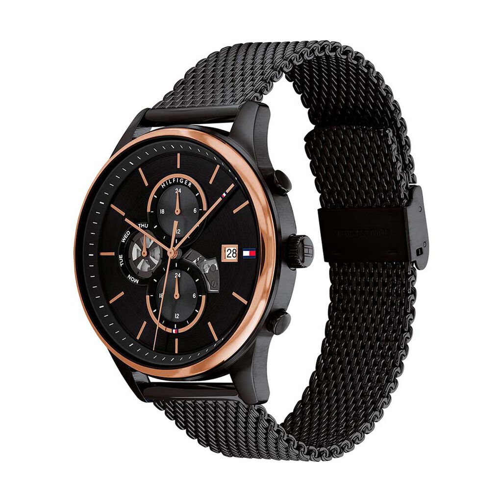 Montre Tommy Hilfiger Weston Noir - Montres Homme | Histoire d’Or