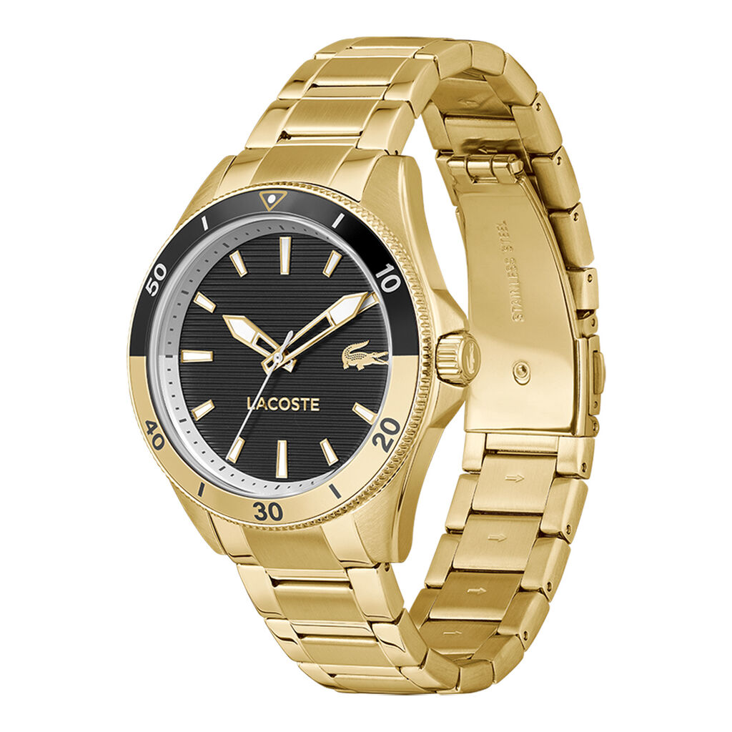 Montre Lacoste Mainsail Noir - Id&eacute;es cadeaux Homme | Histoire d&rsquo;Or