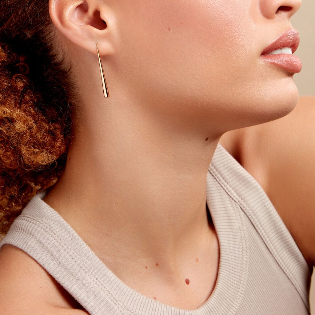 Boucles D'oreilles Pendantes Graham Plaqué Or Jaune - Boucles d'oreilles pendantes Femme | Histoire d’Or
