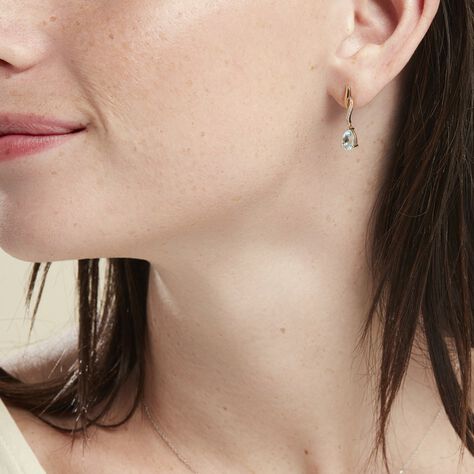 Boucles D'oreilles Pendantes Or Jaune Assaf Topaze - Boucles d'oreilles pendantes Femme | Histoire d’Or