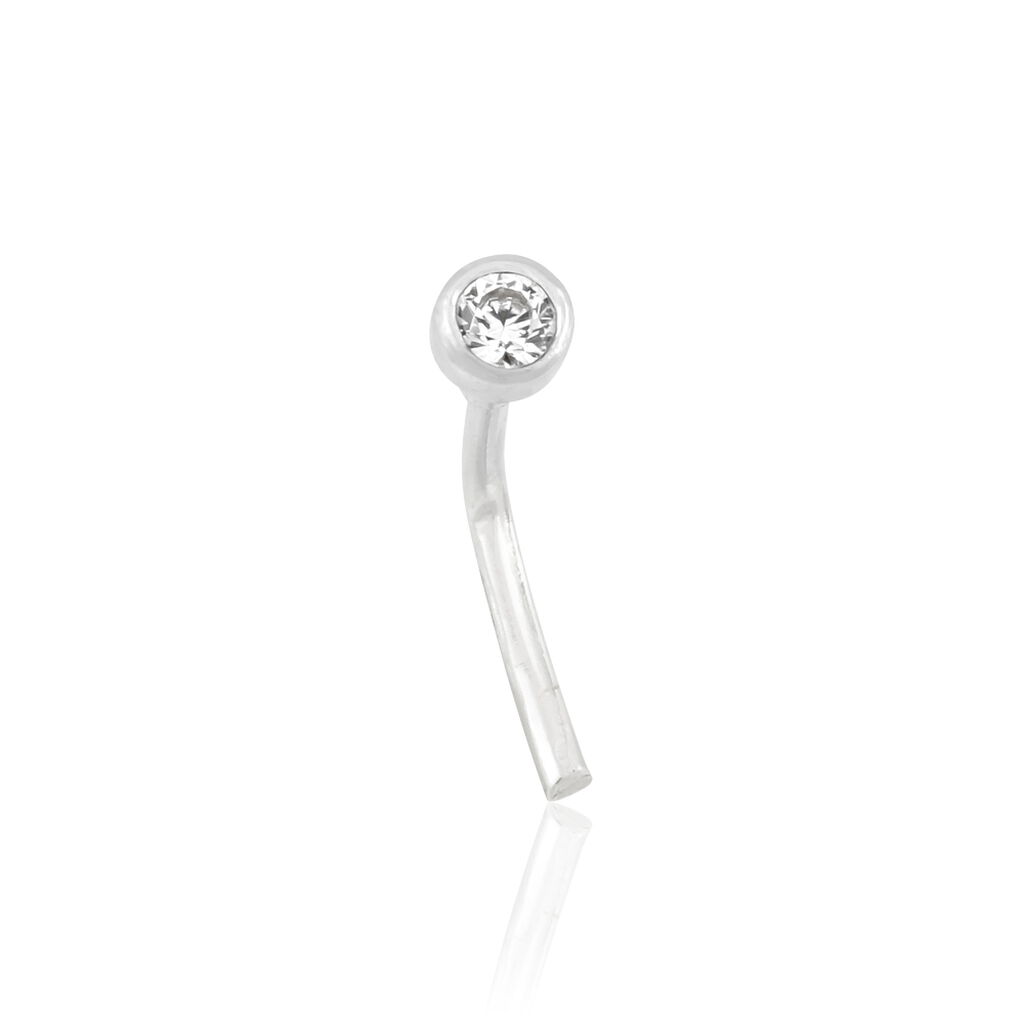 Piercing De Nez Fethi Serti Clos Or Blanc Oxyde De Zirconium - Bijoux Famille | Histoire d’Or