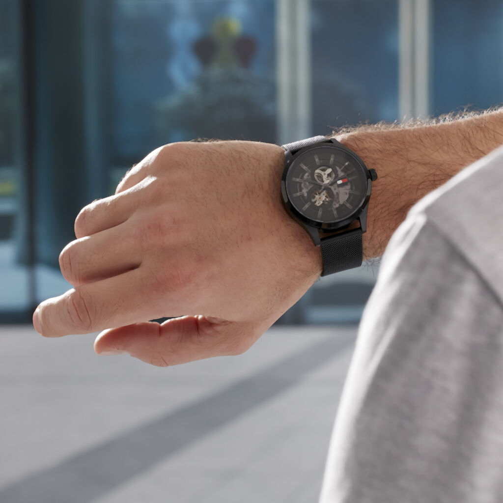 Montre Tommy Hilfiger Spencer Noir - Montres Homme | Histoire d’Or