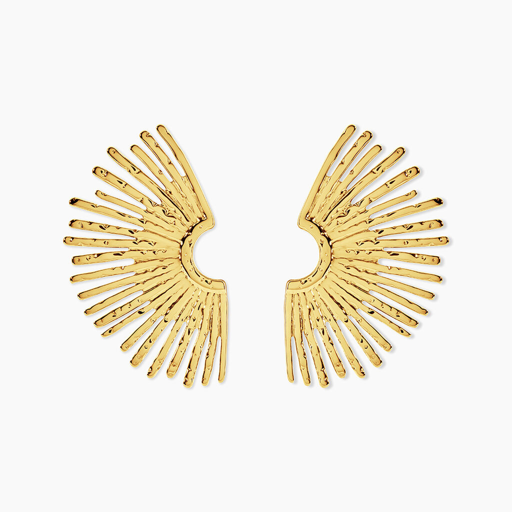 Boucles D'Oreilles Pendantes Angelique Acier Jaune - Boucles d'oreilles fantaisie Femme | Histoire d&rsquo;Or